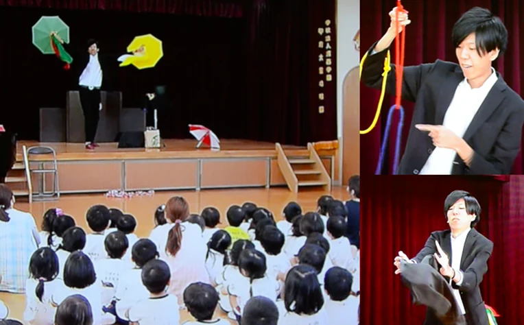 YBSワイドニュース 2015年出演時の放送画面